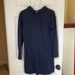 Toad&Co Navy Follow Through Hoodie Dress